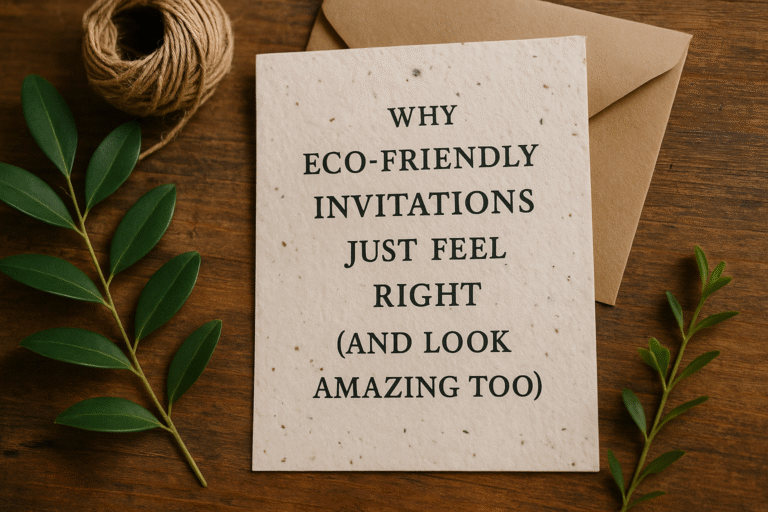 Why Eco-Friendly Invitations Just Feel Right (and Look Amazing Too)