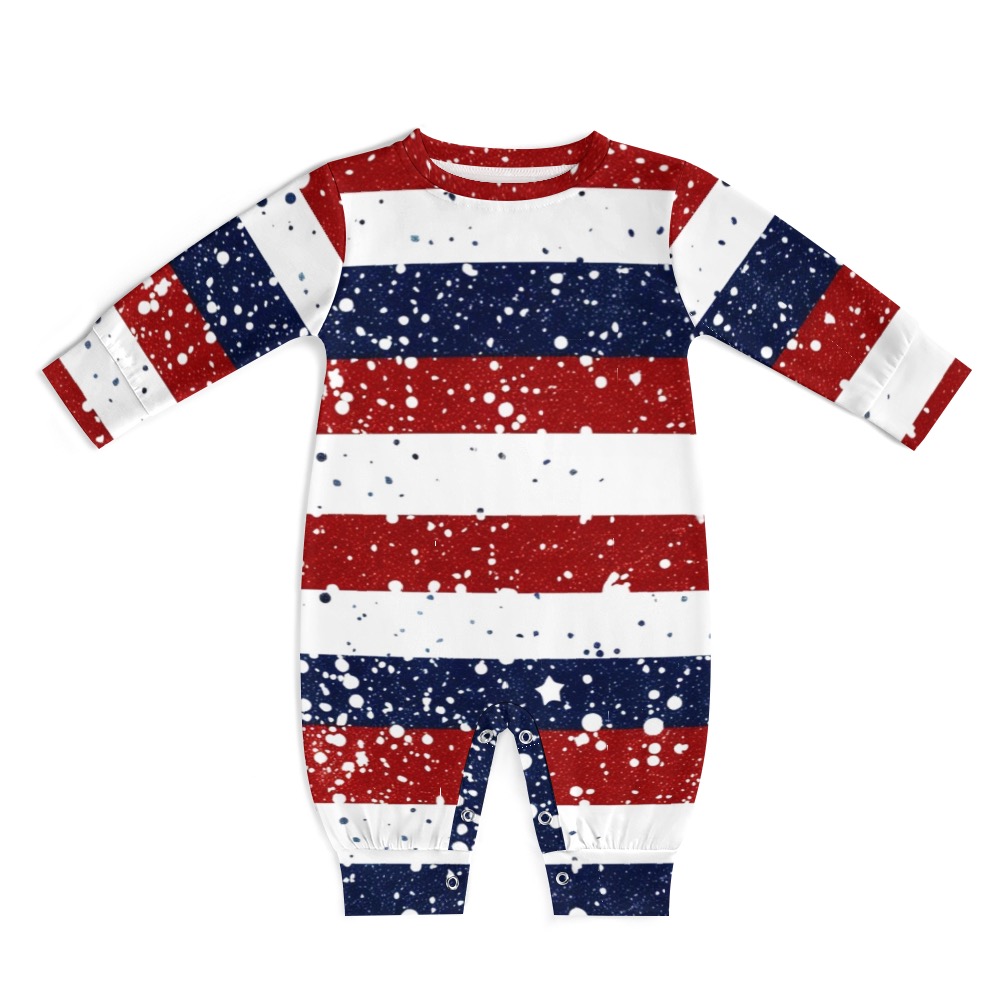 4th of July Baby Romper – Organic Cotton Patriotic Outfit