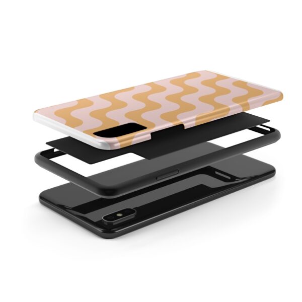 Trendy Wave Pattern Tough Phone Case - Durable & Stylish Protection - Image 4