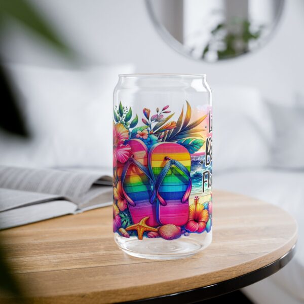 Vibrant Floral Sipper Glass, Rainbow Glass with Straw, Colorful Drinkware for Parties, Eco-friendly Sippers, Summer Hydration [...] - Image 13