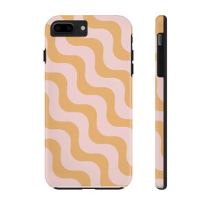 Trendy Wave Pattern Tough Phone Case - Durable & Stylish Protection