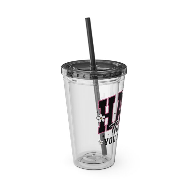 “Have the day you deserve” Tumbler - 16oz Travel Cup, Perfect for Daily Hydration, Inspirational Drinkware, Gift for Friends, Office Use, [...] - Image 10