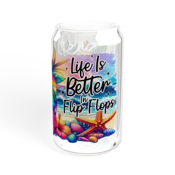 Vibrant Floral Sipper Glass, Rainbow Glass with Straw, Colorful Drinkware for Parties, Eco-friendly Sippers, Summer Hydration [...] - Image 12
