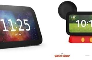 Echo Show 5 Kids Bundle: Includes Echo Show 5 (3rd Gen, 2023 release) Kids | Galaxy & Made For Amazon Disney Mickey Mouse Stand