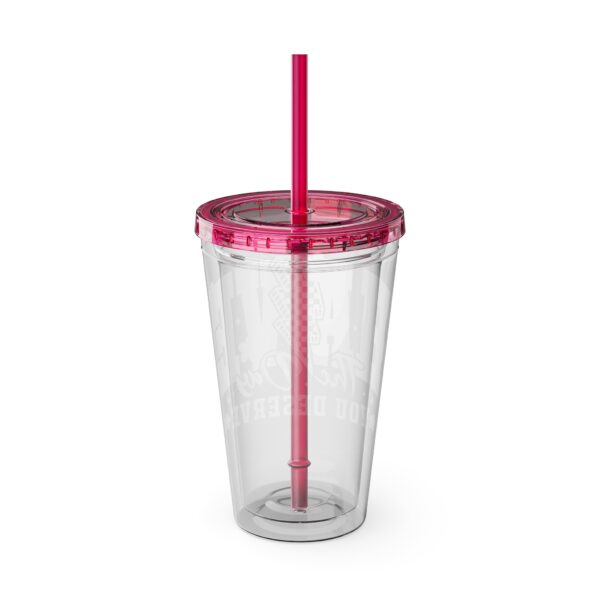 “Have the day you deserve” Tumbler - 16oz Travel Cup, Perfect for Daily Hydration, Inspirational Drinkware, Gift for Friends, Office Use, [...] - Image 15