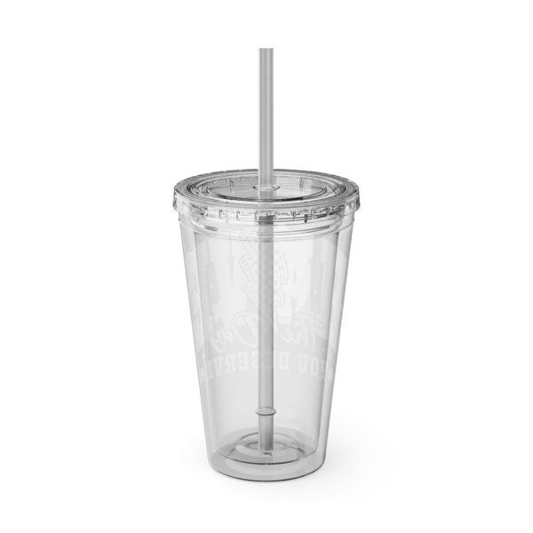 “Have the day you deserve” Tumbler - 16oz Travel Cup, Perfect for Daily Hydration, Inspirational Drinkware, Gift for Friends, Office Use, [...] - Image 7