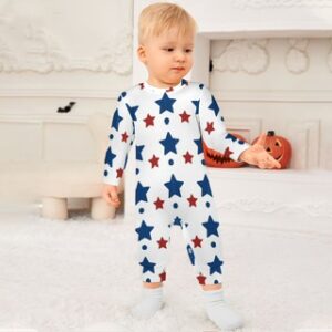 4th of July Baby Romper – Organic Cotton Patriotic Outfit